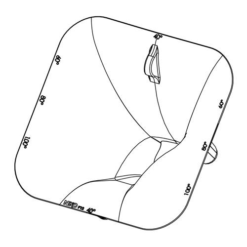 NEXO PNU-P12FLGPS-BK - Horn-Abstrahlungsadapter PS für P12 Lautsprechersysteme - schwarz