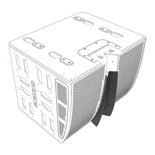 NEXO ANT-FLG60 - Richtungsweisender Flansch 60° für Hauptmodul M210 (2-teilig)