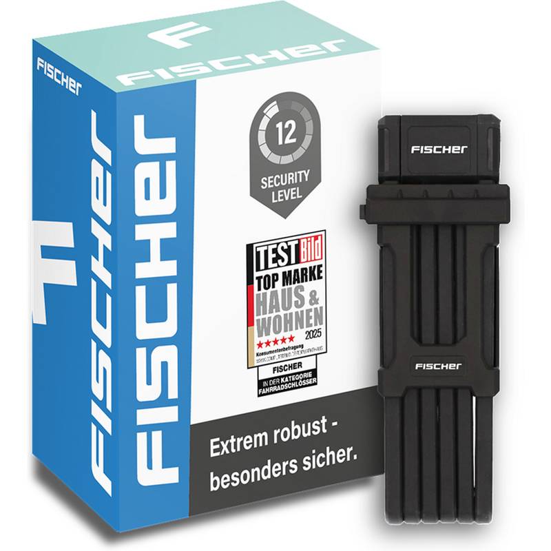 FISCHER Falt-Fahrradschloss PROTEC PLUS+ FK110