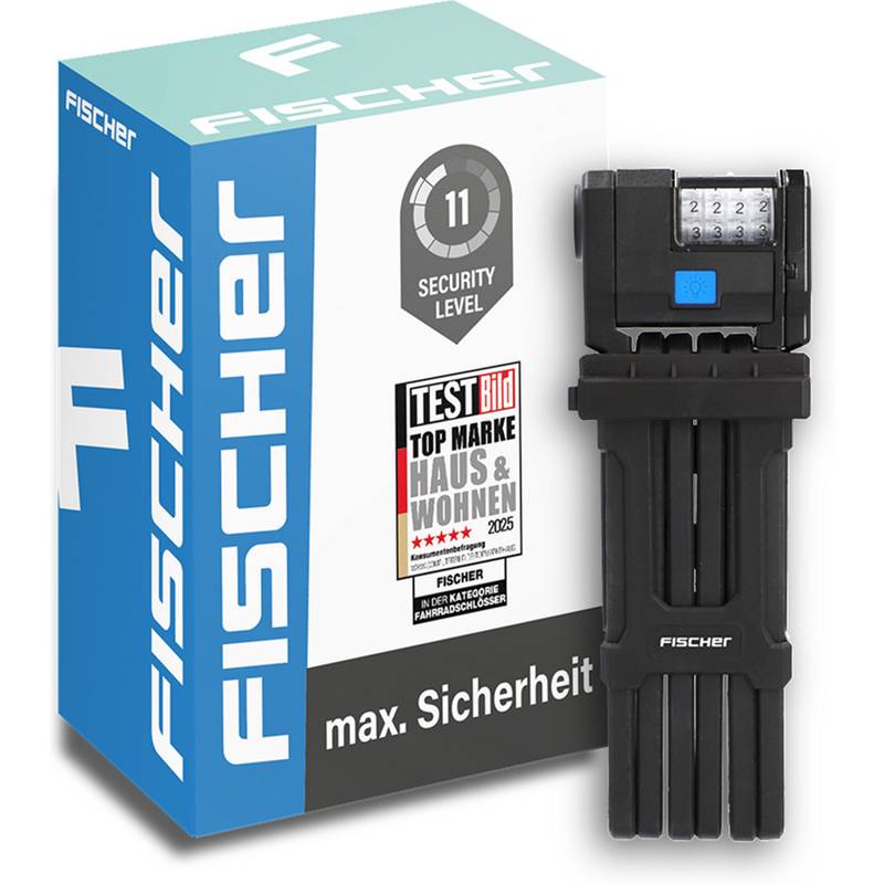 FISCHER Falt-Fahrradschloss PROTEC PLUS+ FN110