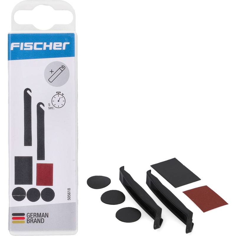 FISCHER Fahrrad-Flickbox Schnellflicken, 7-teilig