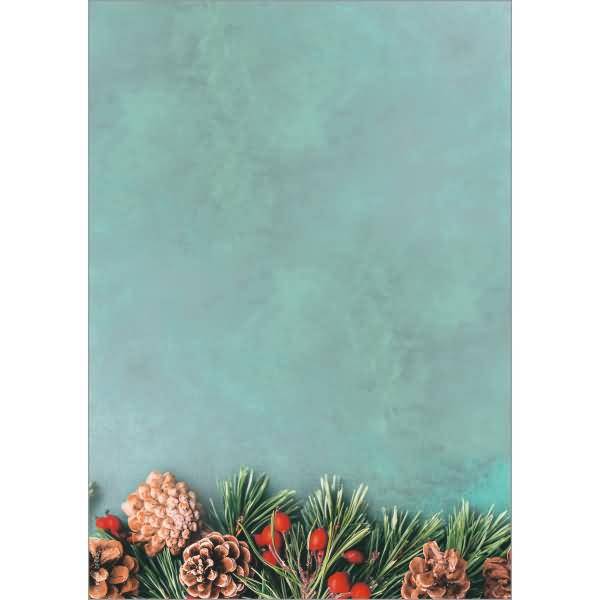 Weihnachtspapier A4 90g 100 Blatt Green Christmas