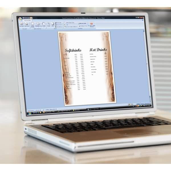 Motiv-Papier A4 90g Oak Getränkekarte 100 Blatt