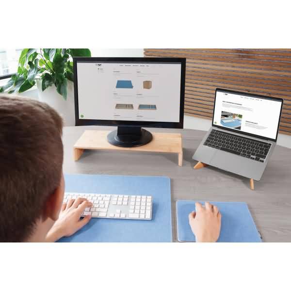 Monitorständer Eyestyle Bambus 500x80x195mm