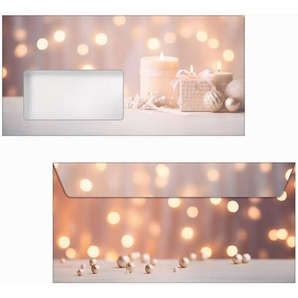 Weihnachtsumschlag DIN lang 90g 50 Stück Golden Glow