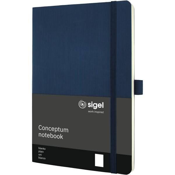 Notizbuch Conceptum ca. A5 194 S. Softcover blanko 80g midnight blue