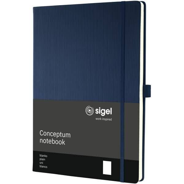 Notizbuch Conceptum ca. A4 194 S. Hardcover blanko 80g midnight blue