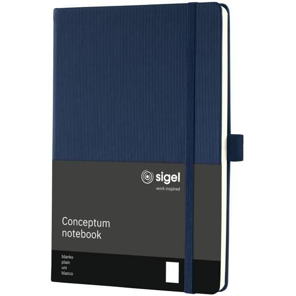 Notizbuch Conceptum ca. A5 194 S. Hardcover blanko 80g midnight blue