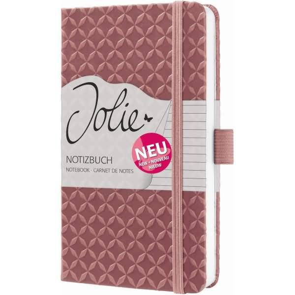 Notizbuch Jolie Hardcover ca. A6 dusty red 174 Seiten liniert 80g