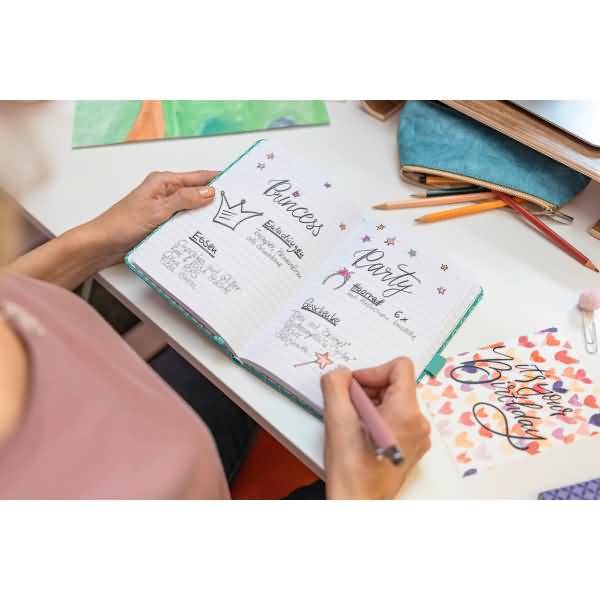 Notizbuch Jolie Hardcover ca. A6 natural green 174 Seiten liniert 80g