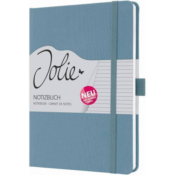 Notizbuch Jolie ca. A5 192 Seiten Hardcover liniert 100g powder blue
