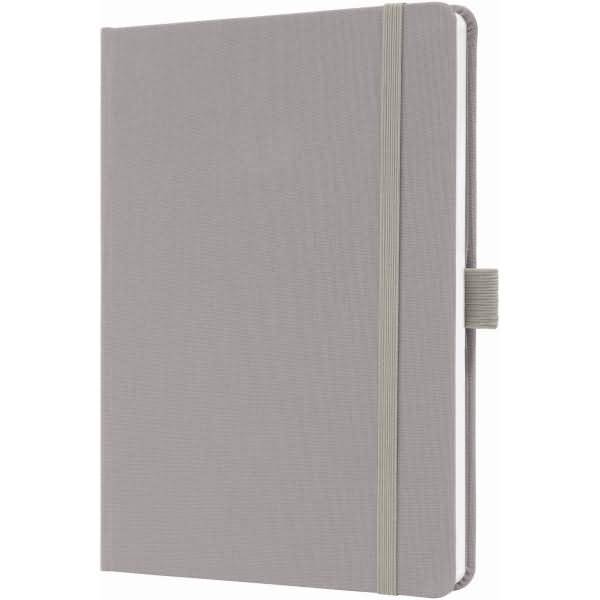 Notizbuch Jolie ca. A5 192 Seiten Hardcover liniert 100g pearl grey