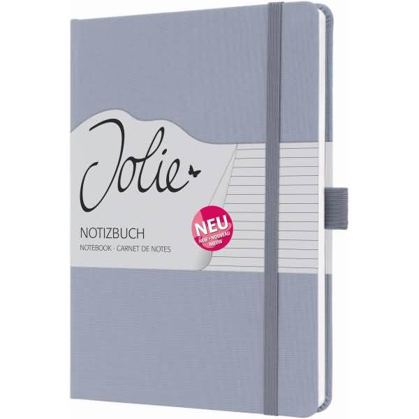 Notizbuch Jolie ca. A5 192 Seiten Hardcover liniert 100g light lilac