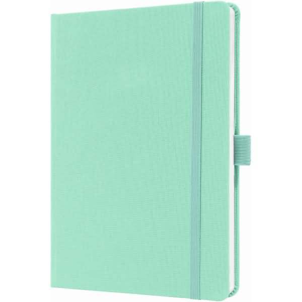 Notizbuch Jolie ca. A5 192 Seiten Hardcover liniert 100g mighty mint