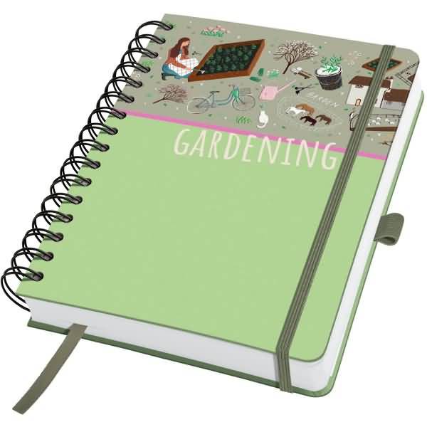 Spiral-Notizbuch Jolie blanko ca. A5 Garden Love 240 Seiten 120g