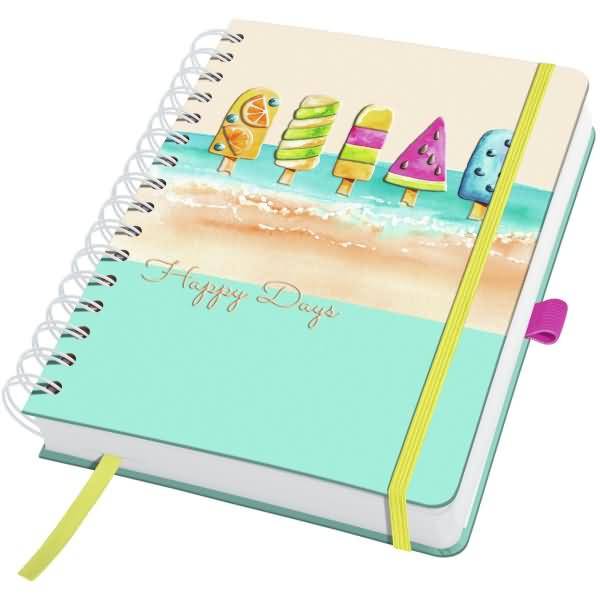 Spiral-Notizbuch Jolie Dot-Lineatur ca. A5 Summer Breeze 240 Seiten 120g