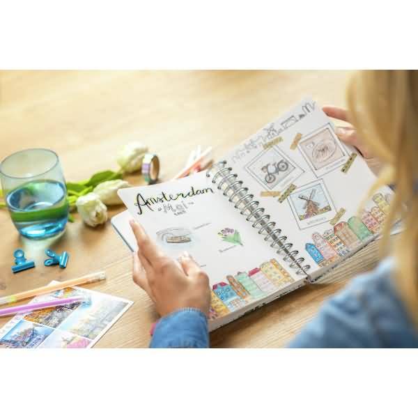 Spiral-Notizbuch Jolie Dot-Lineatur ca. A5 Summer Breeze 240 Seiten 120g