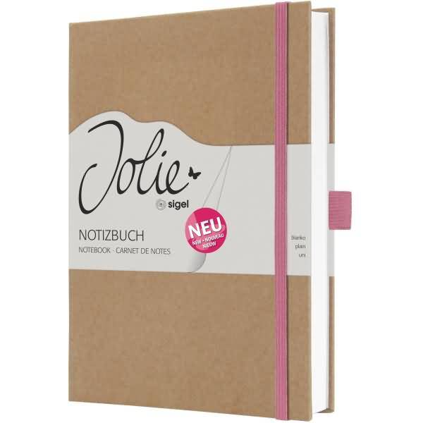Notizbuch Jolie Hardcover ca. A5 Pure Pink 192 Seiten blanko 100g
