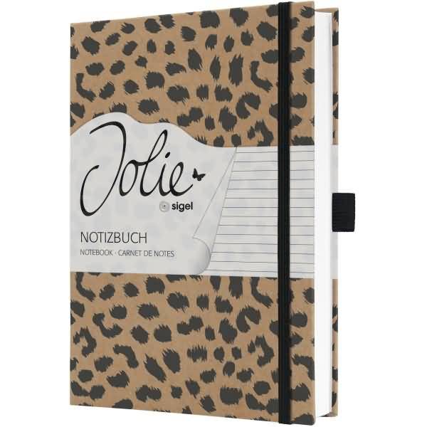 SIGEL Notizbuch Jolie JN851 A5 liniert Pure Cheetah