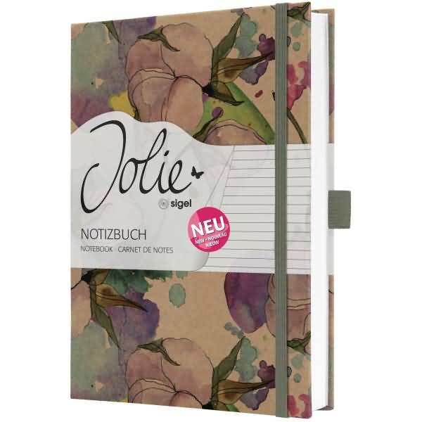 Notizbuch Jolie Hardcover ca. A5 Pure Cottonflowers 192 Seiten liniert 100g