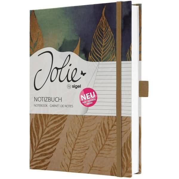 Notizbuch Jolie Hardcover ca. A5 Pure Feathers 192 Seiten liniert 100g