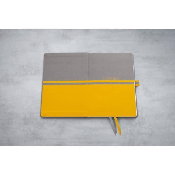 Notizbuch Linescape ca. A5 176 Seiten Hardcover liniert 80g hellgrau