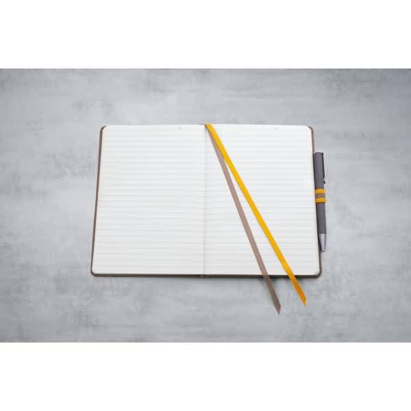 Notizbuch Linescape ca. A5 176 Seiten Hardcover liniert 80g braun