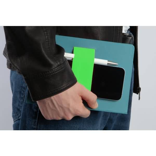 Notizbuch Linescape ca. A5 176 Seiten Hardcover kariert 80g blau/kiwi