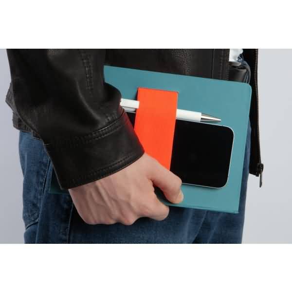 Notizbuch Linescape ca. A5 176 Seiten Hardcover liniert 80g blau/papaya