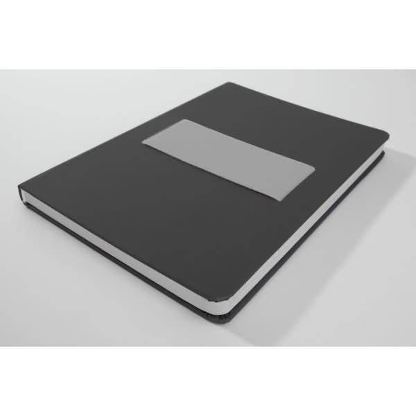 Notizbuch Linescape ca. A5 176 Seiten Hardcover liniert 80g dunkel-/hellgrau