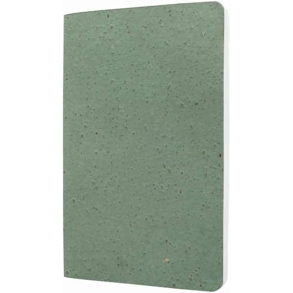Notizbuch Re-Up Coffee ca. A5 100 Seiten Softcover kariert 100g grün vegan