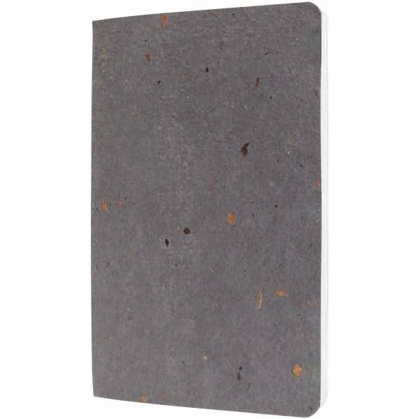 Notizbuch Re-Up Coffee ca. A5 100 Seiten Softcover kariert 100g dunkelgrau vegan