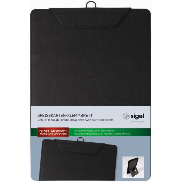 Speisekarten-Klemmbrett für DIN A4 Kunststoff schwarz