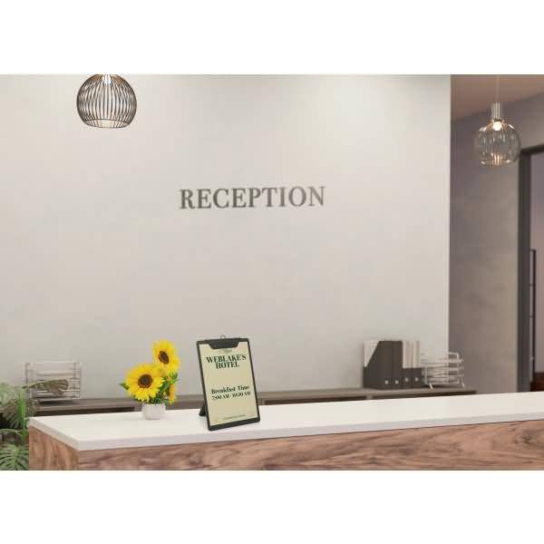 Speisekarten-Klemmbrett für DIN A5 Kunststoff schwarz