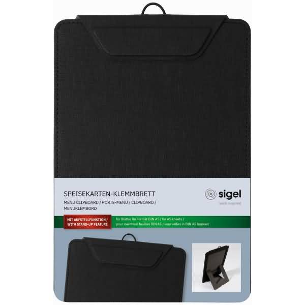Speisekarten-Klemmbrett für DIN A5 Kunststoff schwarz