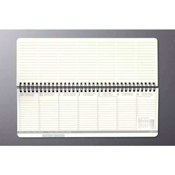 Tischkalender Conceptum 300x143x18mm HC midnight blue 2026