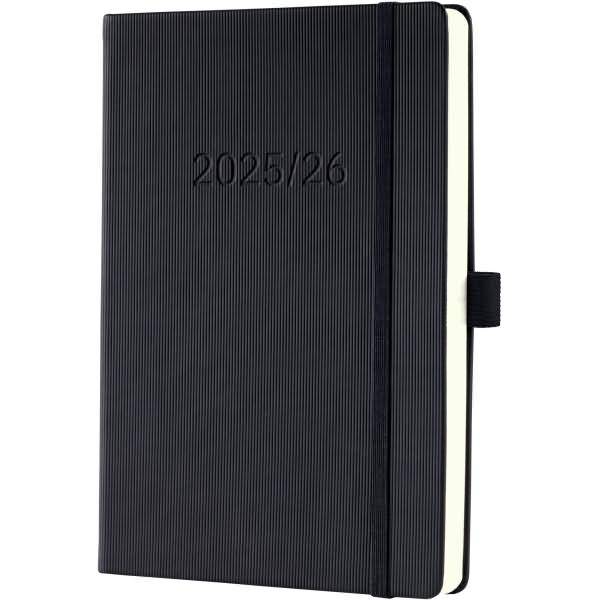 Wochenkalender Conceptum ca. A5 18 Monate Hardcover schwarz 2025/2026