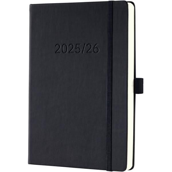 Wochennotiz-Kalender Conceptum ca. A5 18 Monate Hardcover schwarz 2025/2026