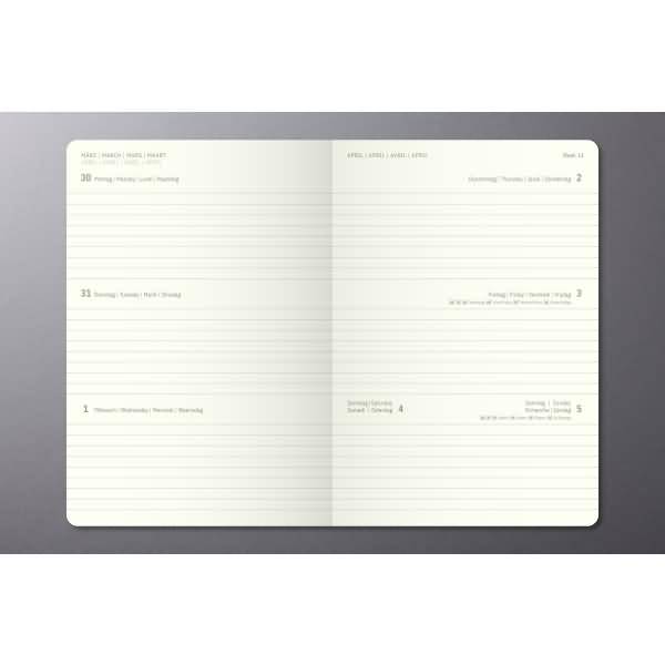 Wochenkalender Conceptum ca. A6 Softcover taupe 2026