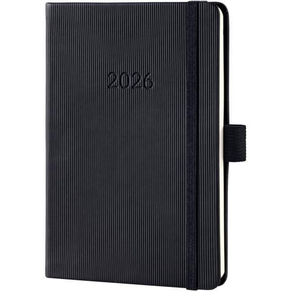 Wochennotiz-Kalender Conceptum ca. A6 Hardcover black schwarz 2026
