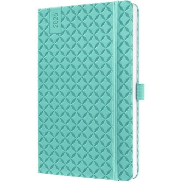 Wochenkalender Jolie ca. A5 Hardcover aqua green 2026