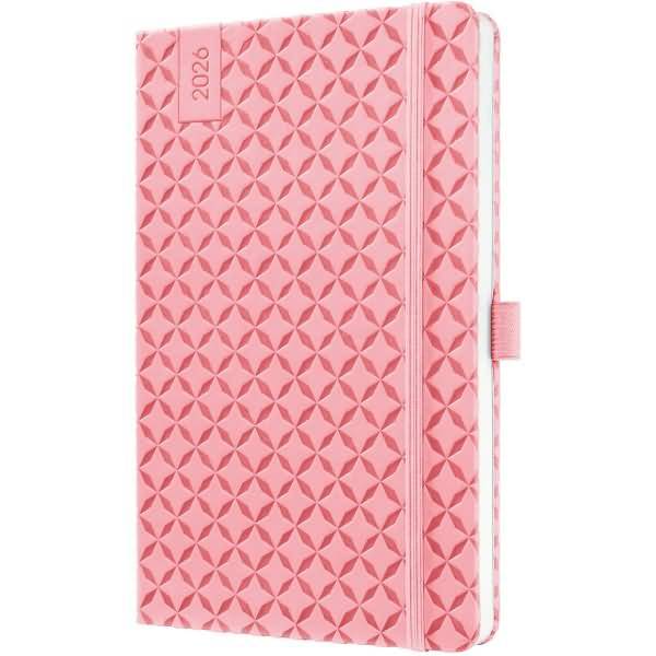 Wochenkalender Jolie ca. A5 Hardcover rose pink 2026