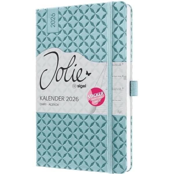 Wochenkalender Jolie ca. A5 Hardcover sky blue 2026