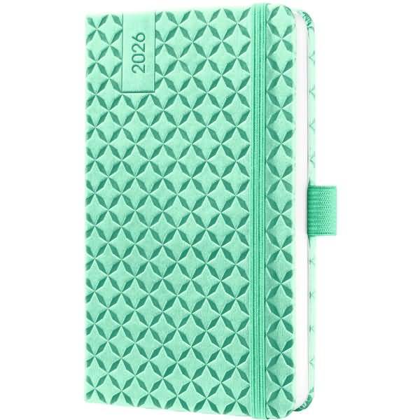 Wochenkalender Jolie ca. A6 Hardcover mint green 2026