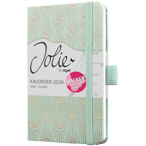 Wochenkalender Jolie ca. A6 Hardcover Mystic Aquamarin 2026