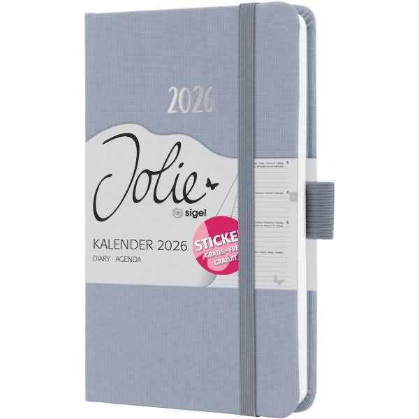 Wochenkalender Jolie ca. A6 Hardcover light lilac 2026