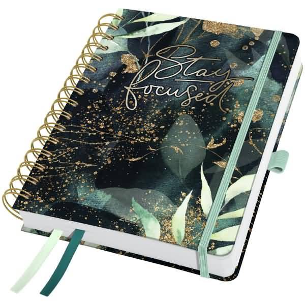 Spiral-Kalender Jolie ca. A5 Glamorous Leaves 2026