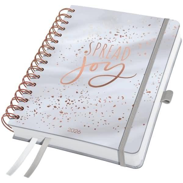 Spiral-Kalender Jolie ca. A5 Glittery Joy 2026