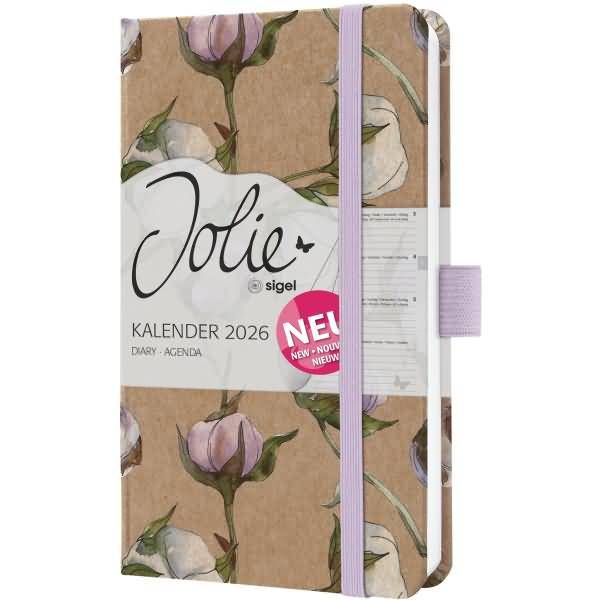 Wochenkalender Jolie ca. A6 Hardcover Cotton Fields 2026