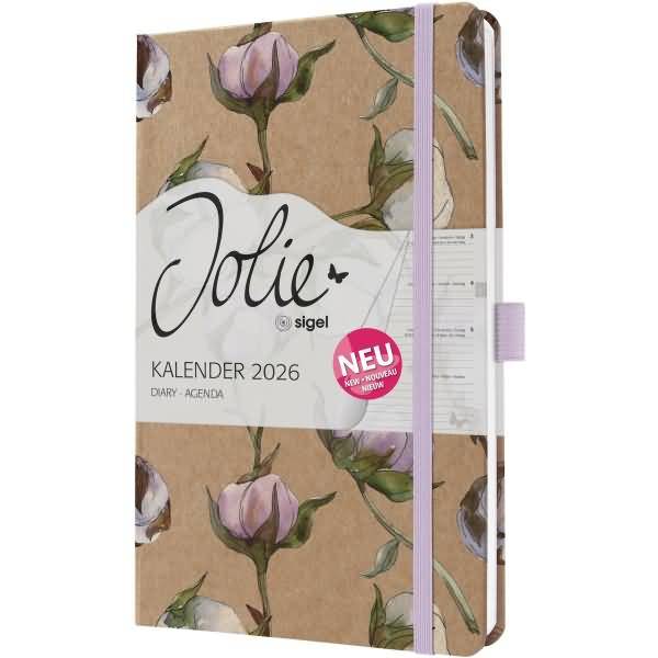 Wochenkalender Jolie ca. A5 Hardcover Cotton Fields 2026